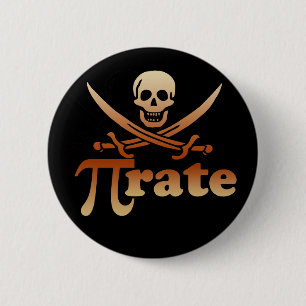 Pirate 2 Inch Round Button
