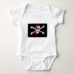 pirate-47705 pirate flag bones skull danger baby bodysuit
