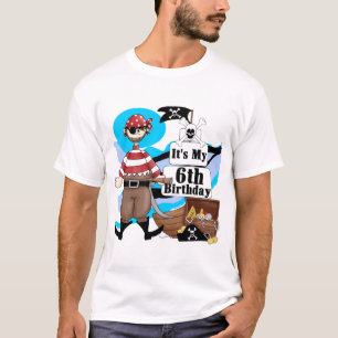 Pirate 6th Birthday t-shirts and Gifts