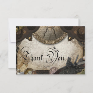 Pirate à thème Carte de remerciements