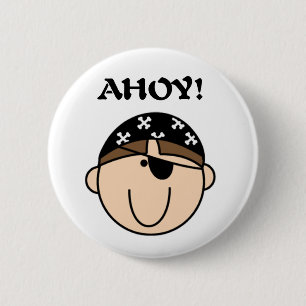 Pirate Ahoy 2 Inch Round Button