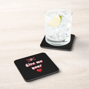 Pirate and hearts coaster