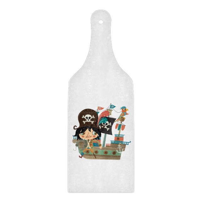 Pirate and Pirate Ship Cutting Board (Front)