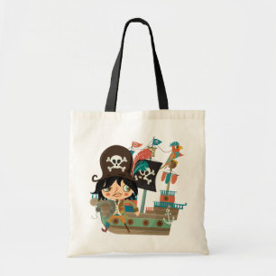 Pirate and Pirate Ship Tote Bag