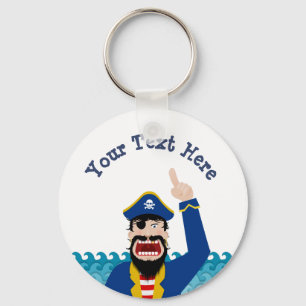 Pirate Announcement Keychain