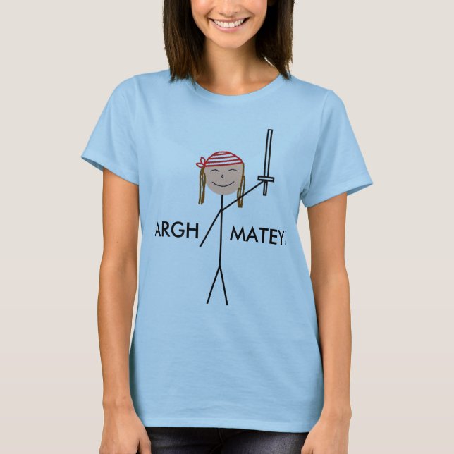 pirate, ARGH, MATEY! T-Shirt (Front)