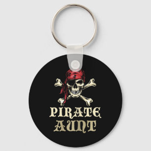 Pirate Aunt Skull Matching Grandma Halloween Costu Keychain