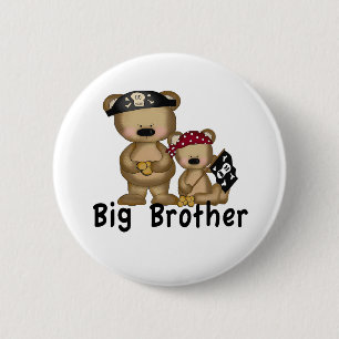Pirate Big Brother 2 Inch Round Button
