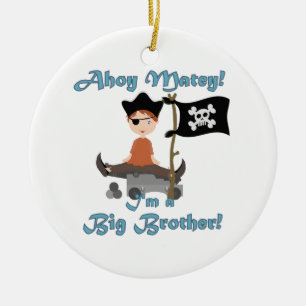 Pirate Big Brother Ceramic Ornament