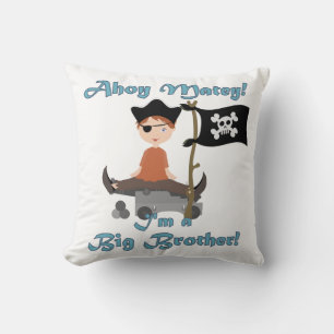 Pirate Big Brother Throw Pillow