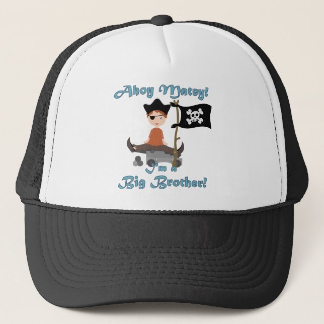 Pirate Big Brother Trucker Hat (Front)