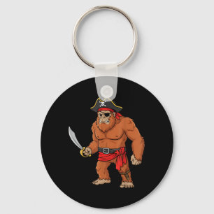 Pirate Bigfoot Toddler Boy Funny Kids Halloween Keychain