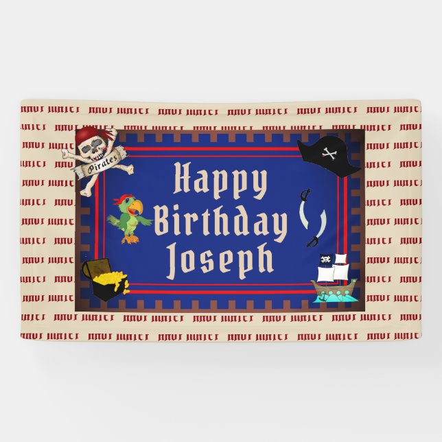 Pirate Birthday Banner (Horizontal)