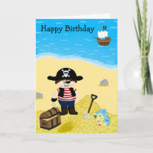Pirate Birthday Card