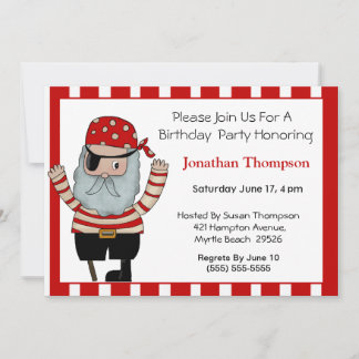 Pirate  Birthday Invitation