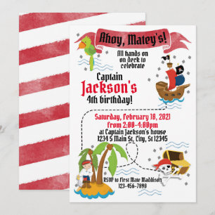 Pirate Birthday Invitation