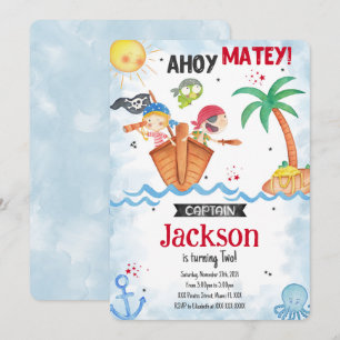 Pirate Birthday Invitation