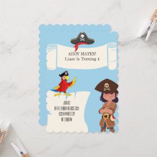 PIRATE BIRTHDAY INVITATION FOR BOYS