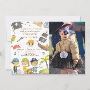 Pirate Birthday Invitation With Photo