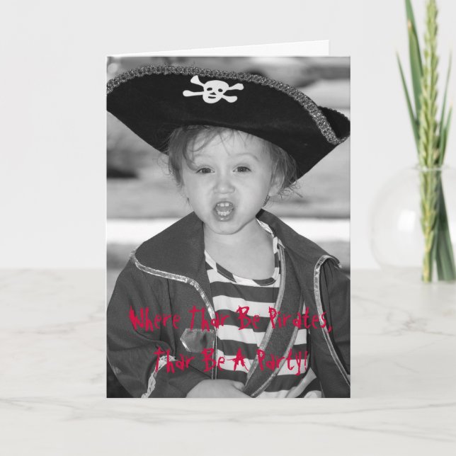 Pirate Birthday Invite - Customized (Front)