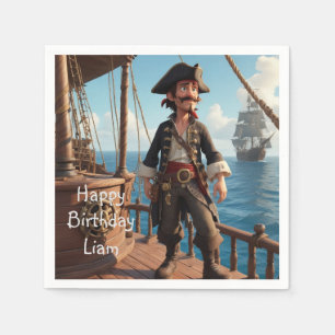 Pirate Birthday Napkin