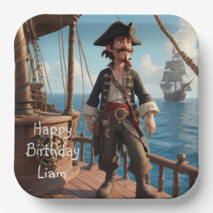 Pirate Birthday Paper Plate