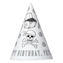 Pirate Birthday Party - Colour Your Own Hat