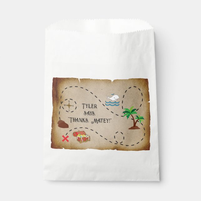 Pirate Birthday Party Favour Bag (Front)