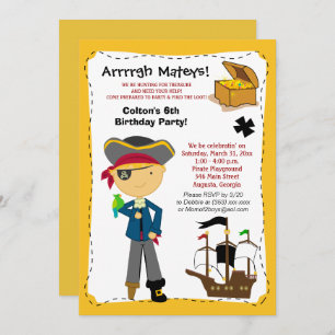 Pirate Birthday Party Invitation