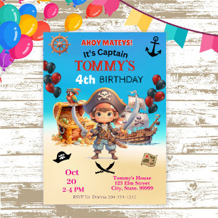 Pirate Birthday Party Invitation