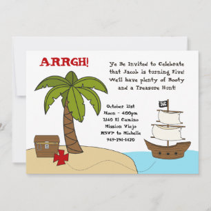 Pirate Birthday Party Invitation