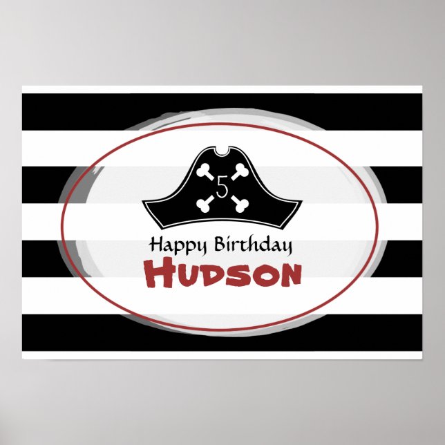 Pirate Birthday Poster (Front)