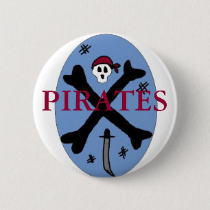 Pirate Bones 2 Inch Round Button