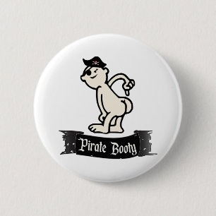 Pirate Booty 2 Inch Round Button