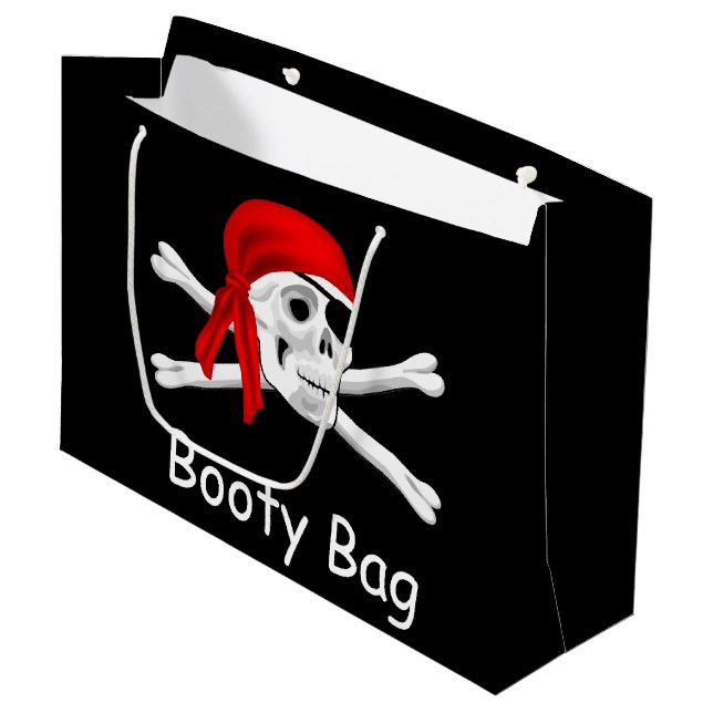 Pirate Booty Bag Lg Gift Bag (Front Angled)
