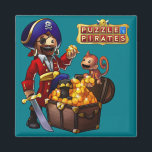 Pirate Booty Magnet<br><div class="desc">Thar be booty in yer refrigeratarrr!</div>