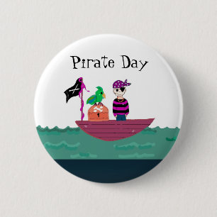 Pirate Boy 2 Inch Round Button