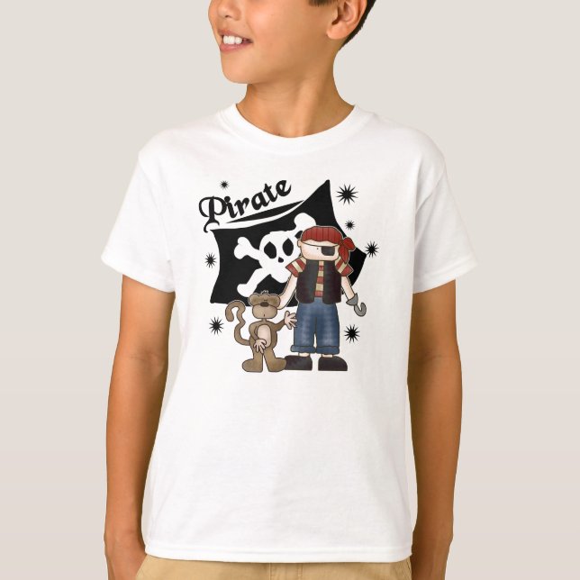 Pirate Boy and Monkey T-Shirt (Front)