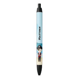 Pirate Boy Black Ink Pen