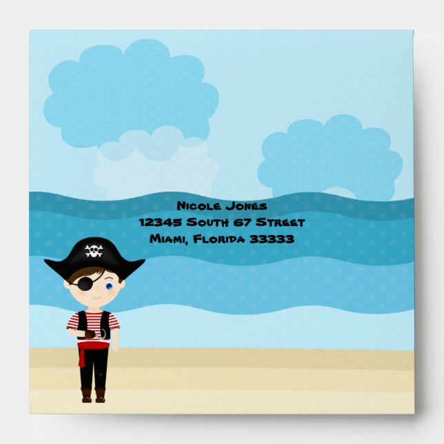 Pirate Boy Envelope (Front)