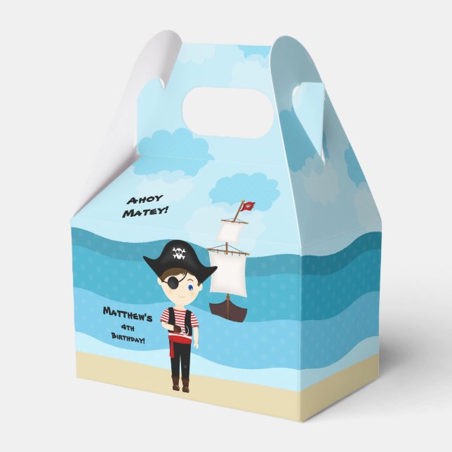 Pirate Boy Favor Box (Front Side)