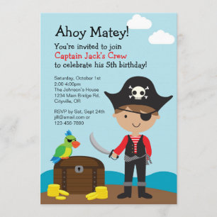 Pirate Boy Invitation