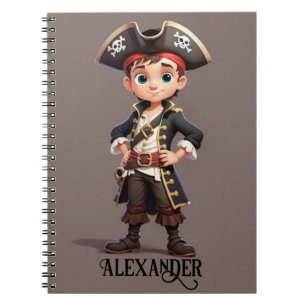 Pirate Boy Personalize Notebook