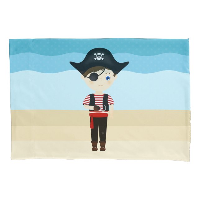 Pirate Boy Pillowcase (Front)