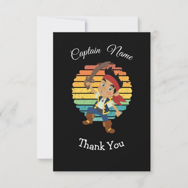 Pirate Boy Theme Card (Front)