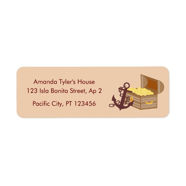 Pirate Boy Treasure Map Fun Birthday Party (Front)