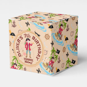 Pirate Boy Treasure Map Fun Birthday Party Favor Box