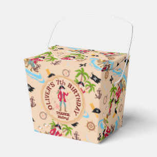 Pirate Boy Treasure Map Fun Birthday Party Favor Box