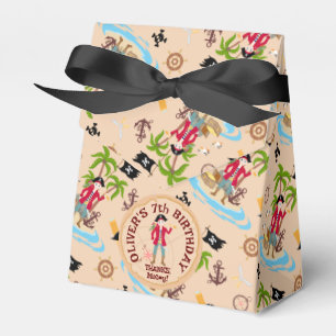 Pirate Boy Treasure Map Fun Birthday Party Favor Box