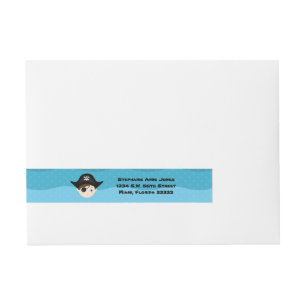 Pirate Boy Wraparound Address Label